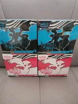 Pokemon TCG Black Bolt & White Flare ETB Lot Of 4 (x2 Sets) - Image 1