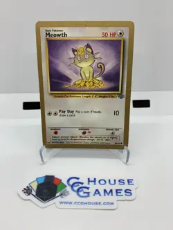 Pokemon TCG - Meowth 56/64 - Jungle Gold Bordered Fruit Roll Promo *CCGHouse* - Image 1