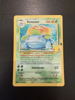 Venusaur 15/102 Celebrations Holo Pokemon TCG 25th Anniversary 2021 - Image 1