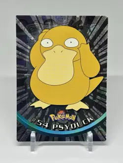 1999 Topps Pokemon PSYDUCK #54 Holo Foil TV Animation Edition - Creased - Image 1