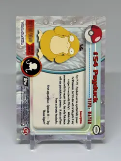 1999 Topps Pokemon PSYDUCK #54 Holo Foil TV Animation Edition - Creased - Image 2