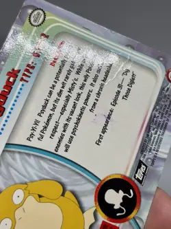 1999 Topps Pokemon PSYDUCK #54 Holo Foil TV Animation Edition - Creased - Image 4
