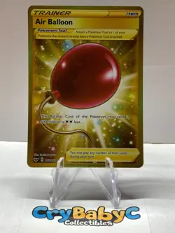 Pokemon Air Balloon 213/202 Base Set Sword & Shield SECRET RARE - Image 1
