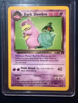 Dark Slowbro Non Holo 29/82 WOTC Vintage Pokemon | Team Rocket Pokemon TCG - LP - Image 1