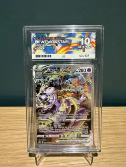 Pokemon Mewtwo VSTAR GG44/GG70 Ace 10 Crown Zenith PERFECT SUB GRADES ALL 10 - Image 2
