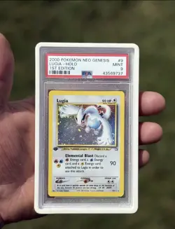 2000 pokemon neo genesis 1st edition holo lugia PSA 9 SWIRL 💫 - Image 1