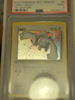 2000 pokemon neo genesis 1st edition holo lugia PSA 9 SWIRL 💫 - Image 4
