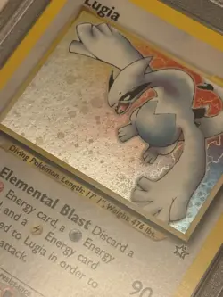 2000 pokemon neo genesis 1st edition holo lugia PSA 9 SWIRL 💫 - Image 5