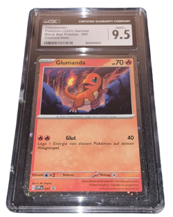 Pokemon - Glumanda - CGC 9.5 - 2023 SVP Black Star Promo - Cosmos Holo - DE - Image 1