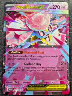 Mega Diancie ex 041/094 Double Rare - Pokemon TCG: Phantasmal Flames PFL NM/M - Image 1