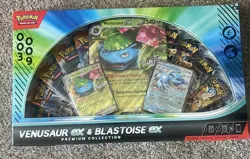 Pokemon TCG Venusaur Ex & Blastoise Ex Premium Collection! Game Stop Exclusive - Image 1