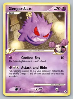 Pokemon TCG Rising Rivals Gengar GL 40/111 - Image 1