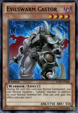 Evilswarm Castor - Super Rare 1st Edition HA07-EN048 - LP - YuGiOh - Image 1