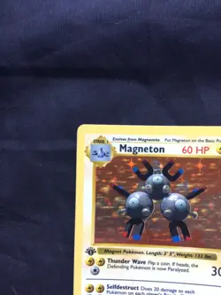 Pokemon Cards: Base Set 1st Edition Rare Holo: Magneton 9/102 - Image 3