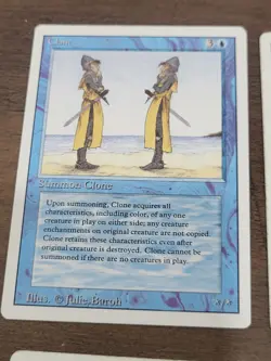 MTG Revised Set Lot 14 Blue Cards 1994 Clone, Pirate Ship, X2 Drain Power... - Image 2