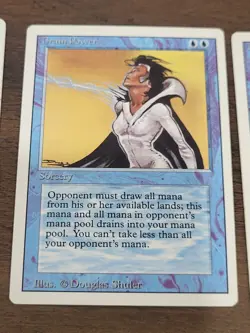 MTG Revised Set Lot 14 Blue Cards 1994 Clone, Pirate Ship, X2 Drain Power... - Image 5