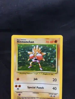 Pokemon Cards: Base Set Rare Holo: Hitmonchan 7/102 - Image 2