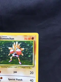 Pokemon Cards: Base Set Rare Holo: Hitmonchan 7/102 - Image 4