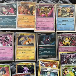 Amazing Pokemon Holo-Reverse Holo 105 Card Lot With Sleeves - 2021-2024 - Image 3