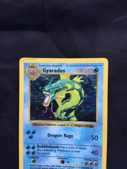 Pokemon Cards: Base Set Shadowless Rare Holo: Gyarados 6/102 - Image 2