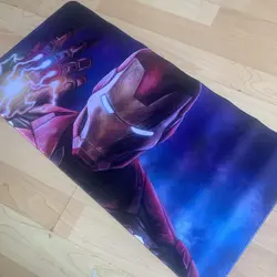 Iron Man Rubber Playmat Play Mat Tcg Trading Card Game Large Mouse Pad - Image 1