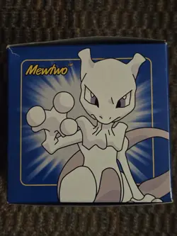 Pokemon Burger King 23k Gold Plated Trading Card Mewtwo Blue Box - Image 2