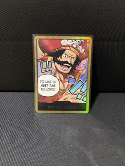 One Piece Card Don!! Gol D. Roger Gold ENGLISH OP13 Carrying on His Will GOLD - Image 2