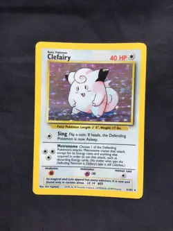 Pokemon Cards: Base Set Rare Holo: Clefairy 5/102 - Image 1