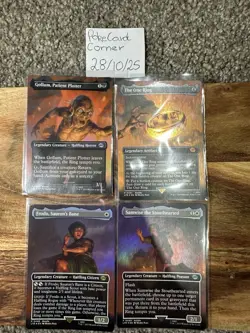 MTG LTR Lord Of The Rings Mount Doom Card Scene Set The One Ring FOIL 448 - 451 - Image 1