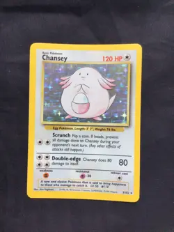 Pokemon Cards: Base Set Rare Holo: Chansey 3/102 - Image 1