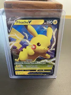 Pikachu V SWSH061 Black Star Promo Pokemon Card-NM New - Image 1