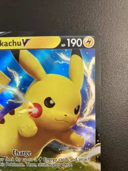 Pikachu V SWSH061 Black Star Promo Pokemon Card-NM New - Image 4