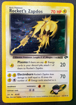 Rocket's Zapdos - Gym Challenge (G2) Pokemon Card Near Mint - Image 1