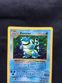 Pokemon Cards: Base Set Shadowless Rare Holo: Blastoise 2/102 - Image 2