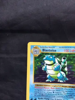 Pokemon Cards: Base Set Shadowless Rare Holo: Blastoise 2/102 - Image 3