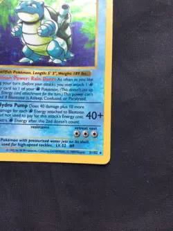 Pokemon Cards: Base Set Shadowless Rare Holo: Blastoise 2/102 - Image 5