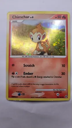 Chimchar 76/130 Diamond and Pearl Holo LP Vintage Holo Pokemon Cards WOTC - Image 1