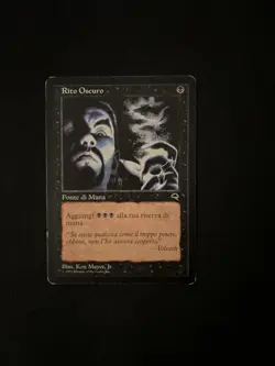 Dark Ritual ITALIAN [Tempest] Magic MTG Cards LP - Image 1
