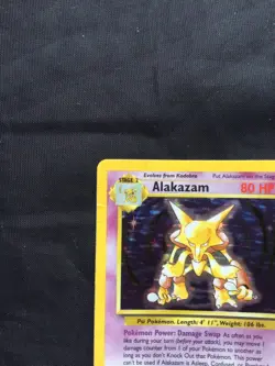 Pokemon Cards: Base Set Rare Holo: Alakazam 1/102 - Image 3