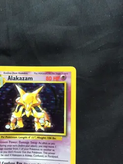 Pokemon Cards: Base Set Rare Holo: Alakazam 1/102 - Image 4