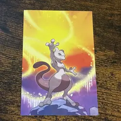 Pokemon Kanto Power Mini Tin Art Card Mewtwo Puzzle Panel 3 - Image 1