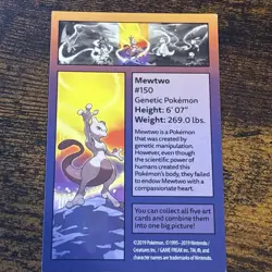 Pokemon Kanto Power Mini Tin Art Card Mewtwo Puzzle Panel 3 - Image 2