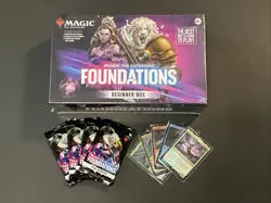 Magic: the Gathering Foundations - Beginner Box + 4 Boosters & 5 Promo Cards LOT - Image 1