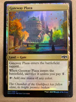 MTG 1x FOIL Gateway Plaza Ravnica Allegiance Pauper Magic the Gathering x1 NM - Image 1