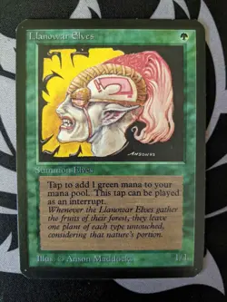 Llanowar Elves ~ Alpha [Near Mint][Magic MTG] - Image 1