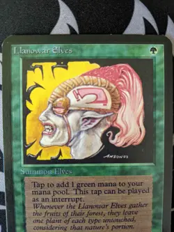 Llanowar Elves ~ Alpha [Near Mint][Magic MTG] - Image 2