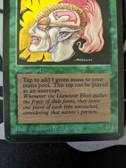Llanowar Elves ~ Alpha [Near Mint][Magic MTG] - Image 3