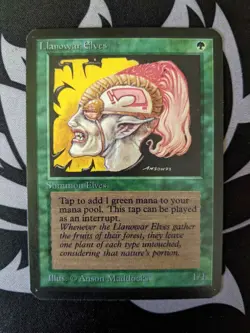 Llanowar Elves ~ Alpha [Near Mint][Magic MTG] - Image 1