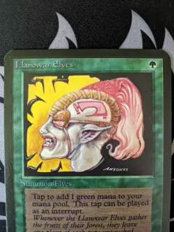 Llanowar Elves ~ Alpha [Near Mint][Magic MTG] - Image 2