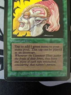 Llanowar Elves ~ Alpha [Near Mint][Magic MTG] - Image 3